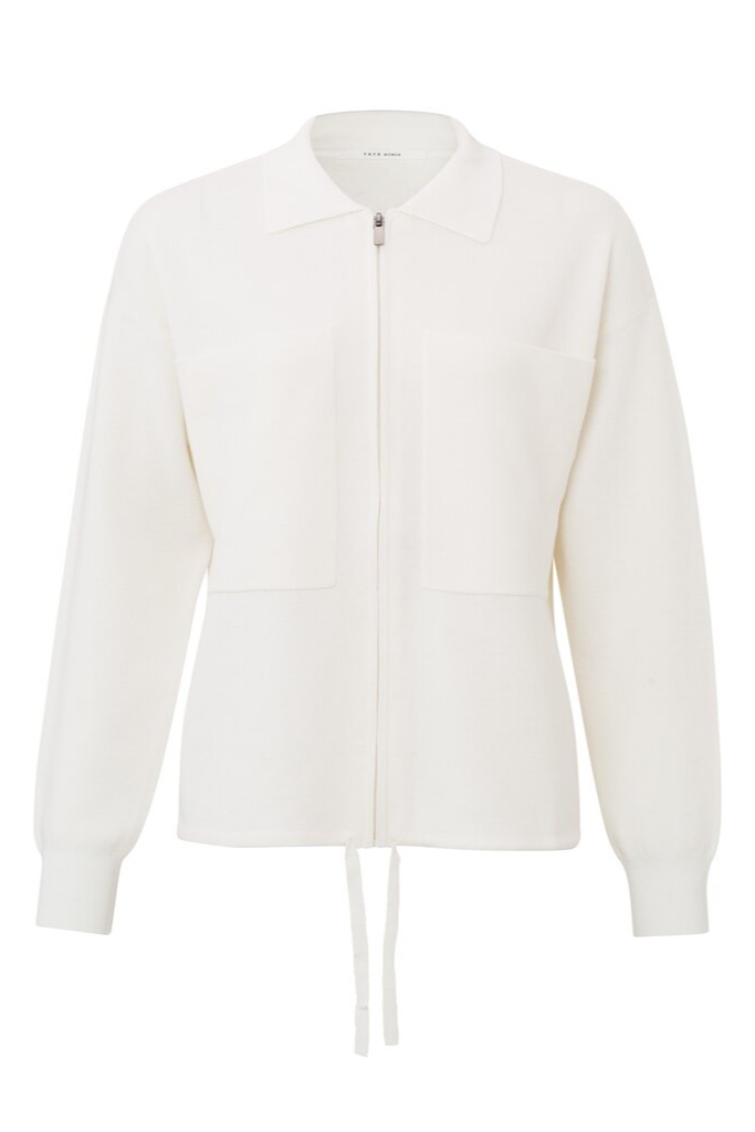 YAYA - Sveter so zipsom Wool white - wool white YAYA - Sveter so zipsom Wool white - wool white