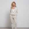 YAYA - Sveter so zipsom Wool white - wool white