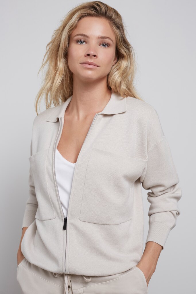 YAYA - Sveter so zipsom Wool white - wool white YAYA - Sveter so zipsom Wool white - wool white