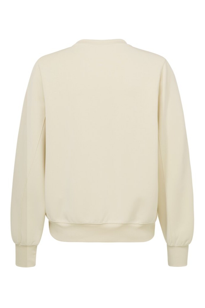 YAYA - Mikina jednoduchá Almond milk white - almond milk white YAYA - Mikina jednoduchá Almond milk white - almond milk white