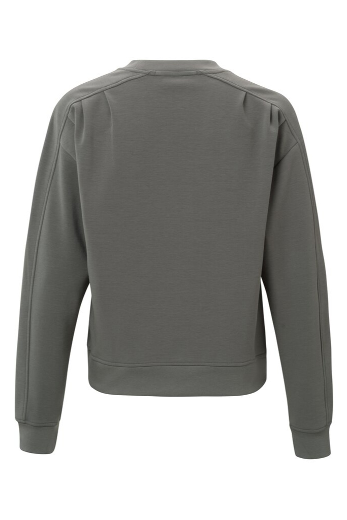 YAYA - Mikina so záhybmi Thunderstorm grey - thunderstorm grey YAYA - Mikina so záhybmi Thunderstorm grey - thunderstorm grey