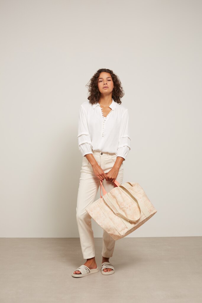 YAYA - Blúzka s 3/4 -vými balonovými rukávmi Star white - star white YAYA - Blúzka s 3/4 -vými balonovými rukávmi Star white - star white