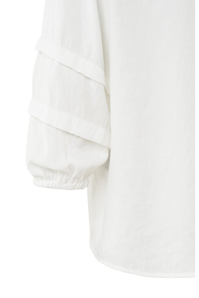 YAYA - Blúzka s 3/4 -vými balonovými rukávmi Star white - star white YAYA - Blúzka s 3/4 -vými balonovými rukávmi Star white - star white