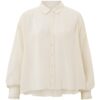 YAYA - Blúzka oversized s balónovými rukávmi Summer sand - summer sand