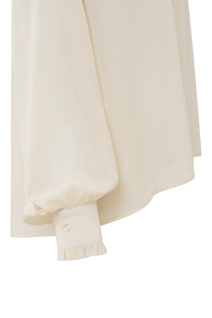 YAYA - Blúzka oversized s balónovými rukávmi Summer sand - summer sand YAYA - Blúzka oversized s balónovými rukávmi Summer sand - summer sand