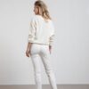 YAYA - Nohavice chino basic Onyx white - onyx white