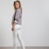 YAYA - Nohavice chino basic Onyx white - onyx white
