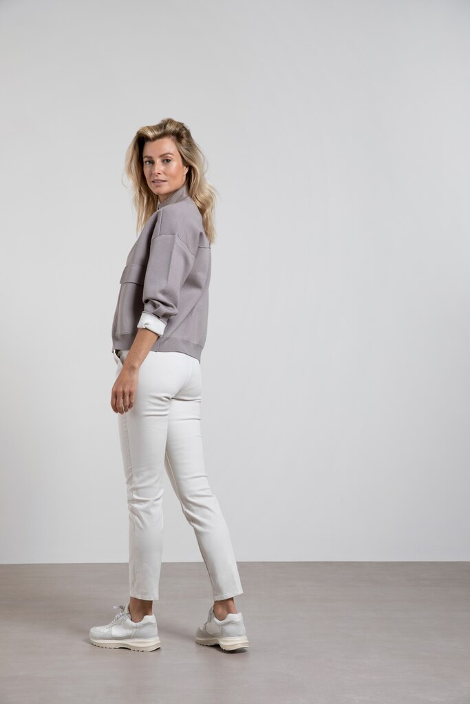 YAYA - Nohavice chino basic Onyx white - onyx white YAYA - Nohavice chino basic Onyx white - onyx white