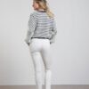 YAYA - Nohavice chino basic Onyx white - onyx white