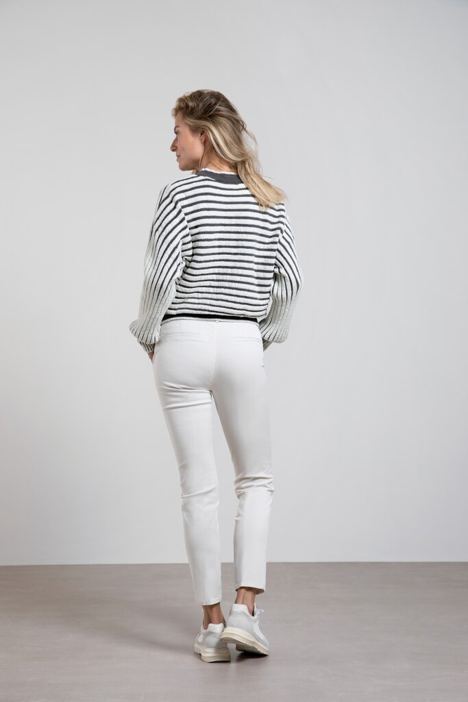 YAYA - Nohavice chino basic Onyx white - onyx white YAYA - Nohavice chino basic Onyx white - onyx white