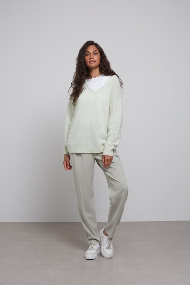 YAYA - Nohavice so záševkami Elm green - elm green