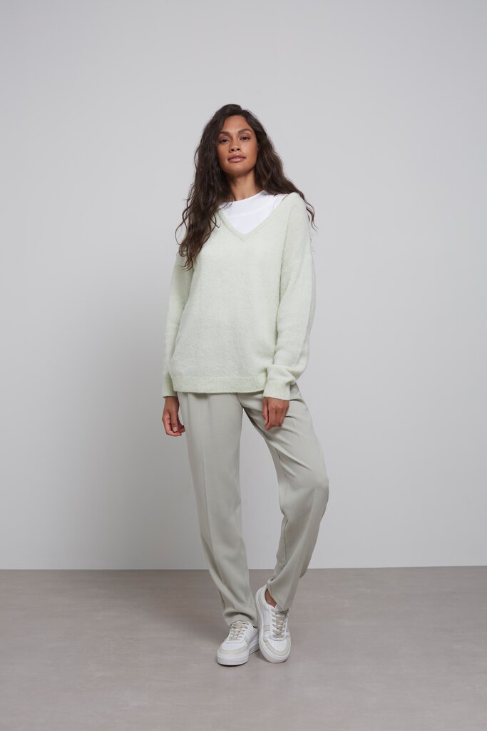 YAYA - Nohavice so záševkami Elm green - elm green YAYA - Nohavice so záševkami Elm green - elm green