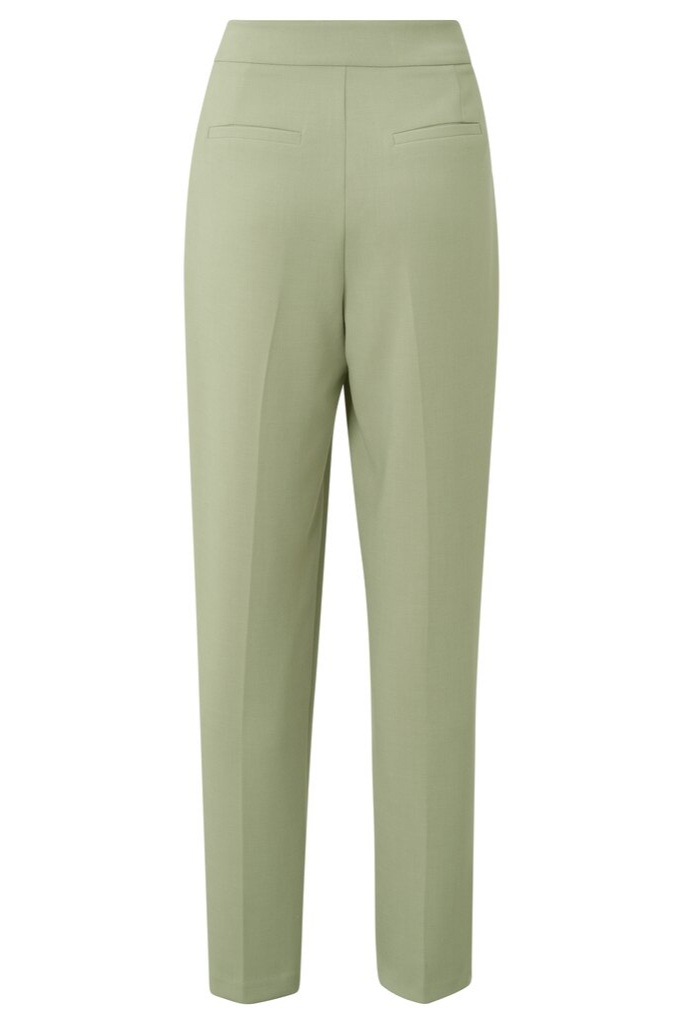 YAYA - Nohavice so záševkami Elm green - elm green YAYA - Nohavice so záševkami Elm green - elm green