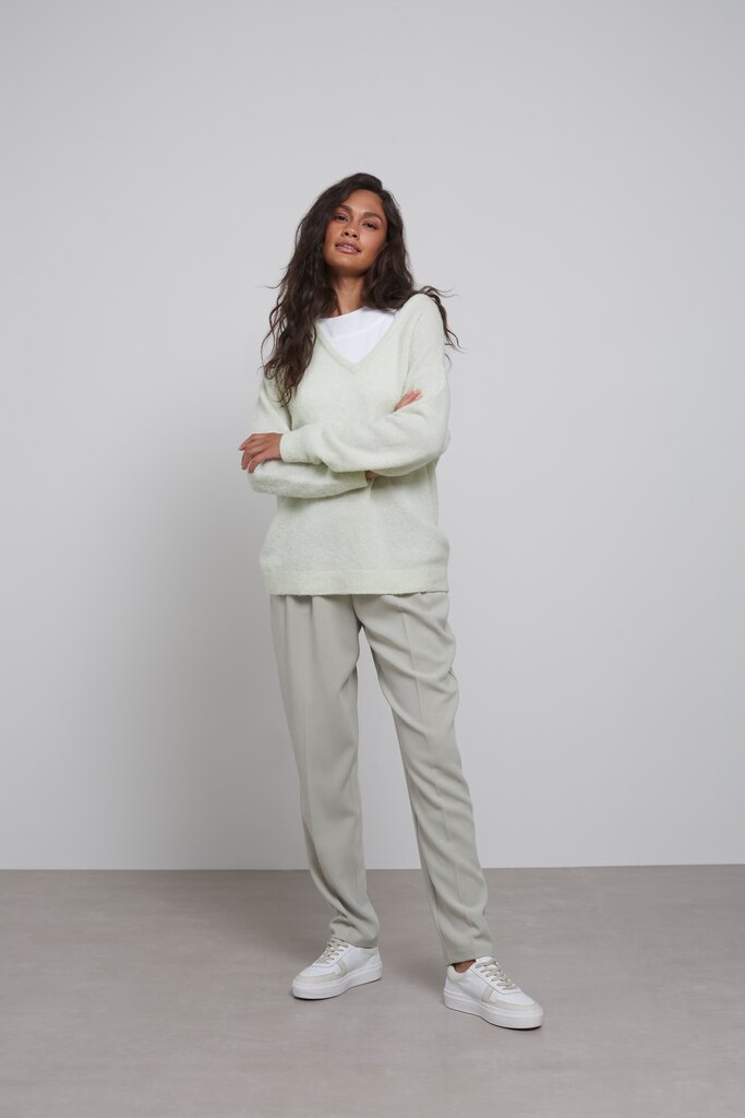 YAYA - Nohavice so záševkami Elm green - elm green YAYA - Nohavice so záševkami Elm green - elm green