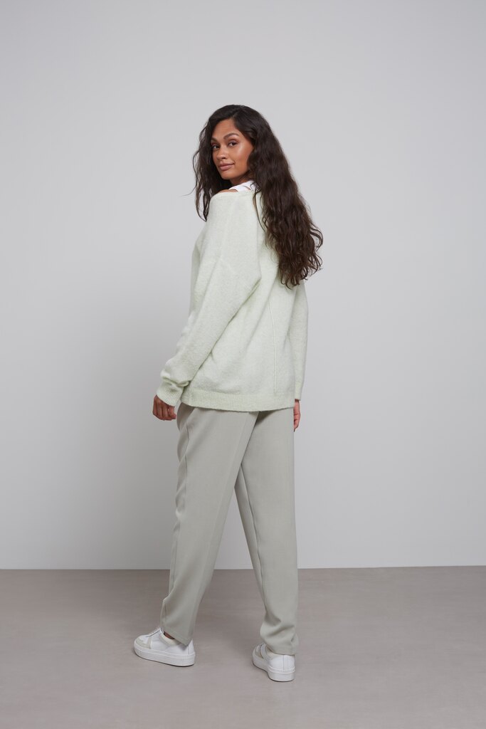 YAYA - Nohavice so záševkami Elm green - elm green YAYA - Nohavice so záševkami Elm green - elm green