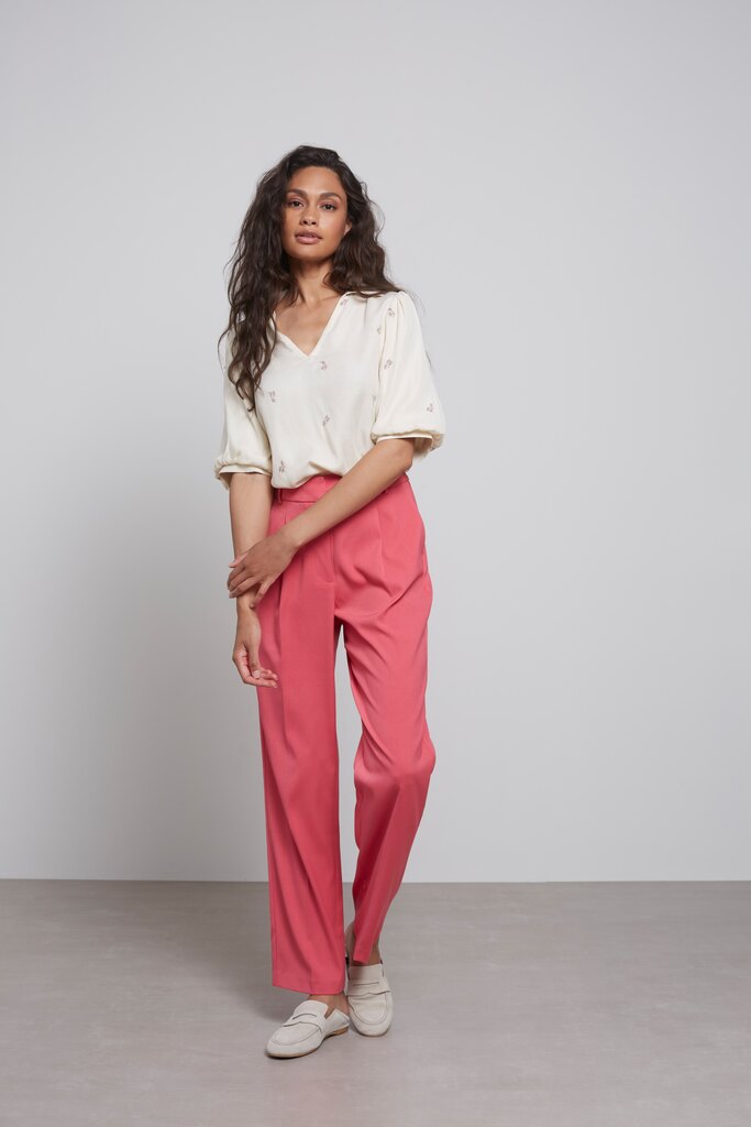 YAYA - Nohavice s rovným strihom Party punch pink - party punch pink YAYA - Nohavice s rovným strihom Party punch pink - party punch pink