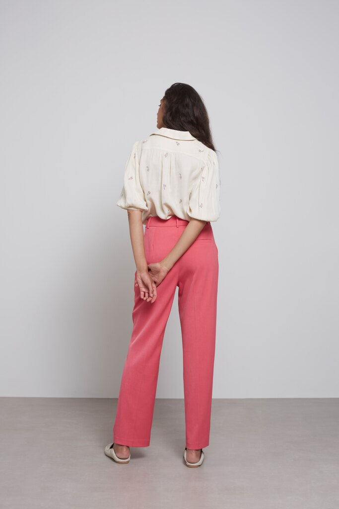 YAYA - Nohavice s rovným strihom Party punch pink - party punch pink YAYA - Nohavice s rovným strihom Party punch pink - party punch pink