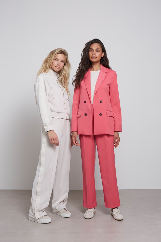 YAYA - Nohavice s rovným strihom Party punch pink - party punch pink YAYA - Nohavice s rovným strihom Party punch pink - party punch pink