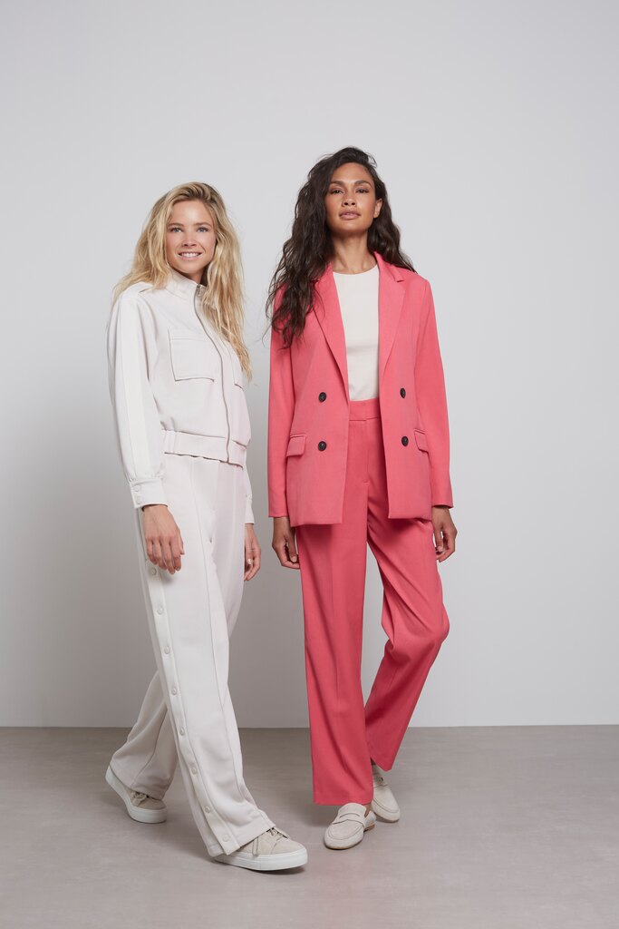 YAYA - Nohavice s rovným strihom Party punch pink - party punch pink YAYA - Nohavice s rovným strihom Party punch pink - party punch pink