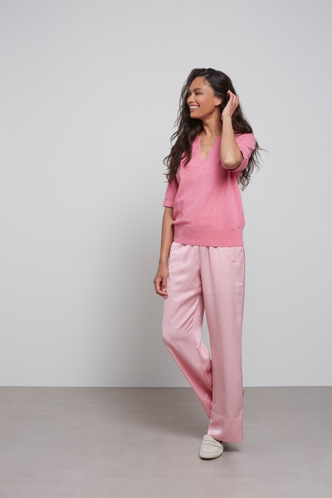 YAYA - Nohavice voľné Party punch pink dessin - party punch pink dessin YAYA - Nohavice voľné Party punch pink dessin - party punch pink dessin