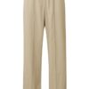 YAYA - Nohavice široké s rozparkami Safari sand - safari sand