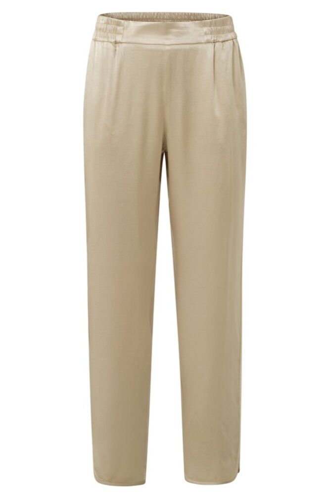 YAYA - Nohavice voľné saténové Safari sand - safari sand