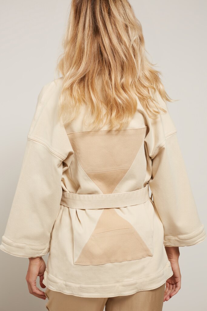 YAYA - Nohavice voľné saténové Safari sand - safari sand YAYA - Nohavice voľné saténové Safari sand - safari sand