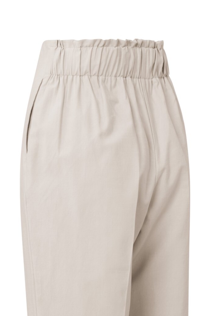 YAYA - Nohavice voľné s mašľou Moonbeam sand - moonbeam sand YAYA - Nohavice voľné s mašľou Moonbeam sand - moonbeam sand