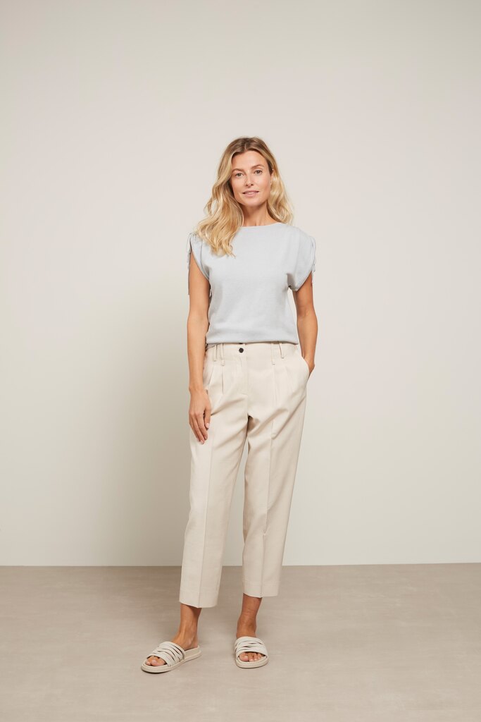 YAYA - Nohavice voľné s mašľou Moonbeam sand - moonbeam sand YAYA - Nohavice voľné s mašľou Moonbeam sand - moonbeam sand