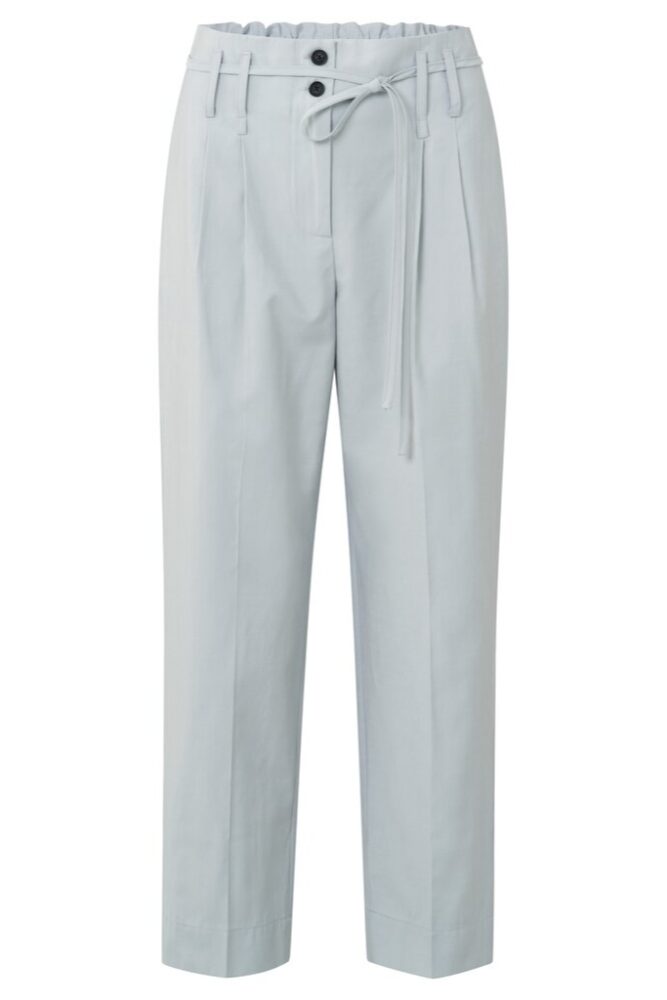 YAYA - Nohavice voľné s mašľou Pearl blue - pearl blue