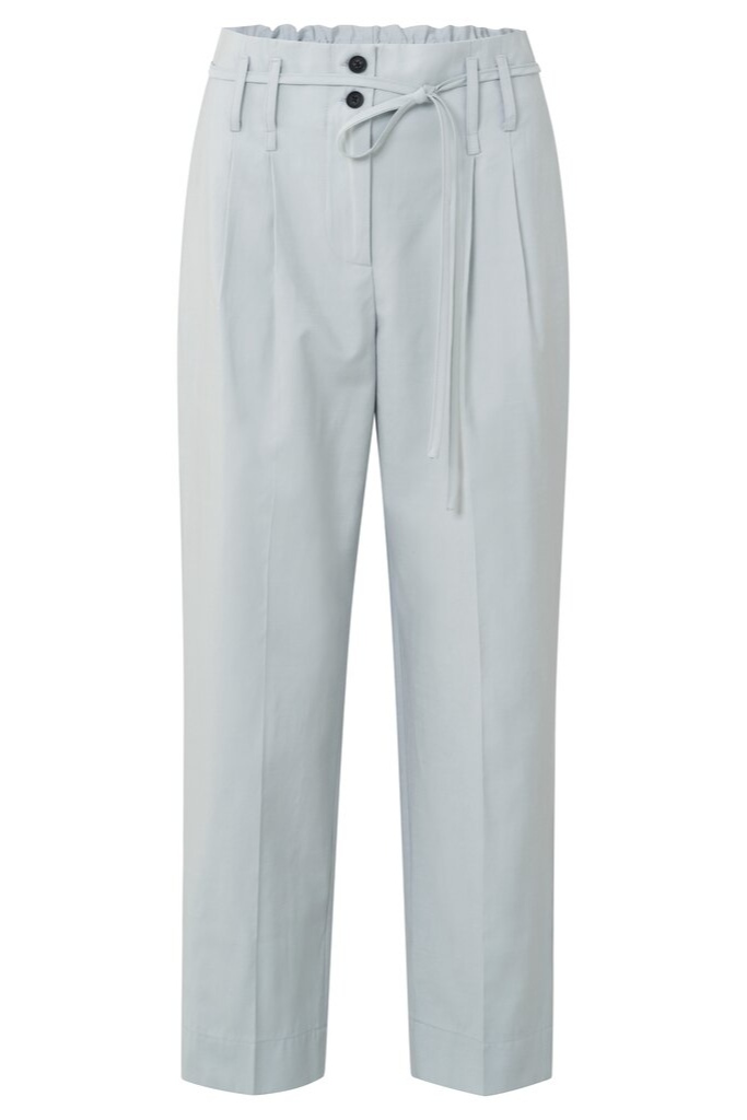 YAYA - Nohavice voľné s mašľou Pearl blue - pearl blue YAYA - Nohavice voľné s mašľou Pearl blue - pearl blue