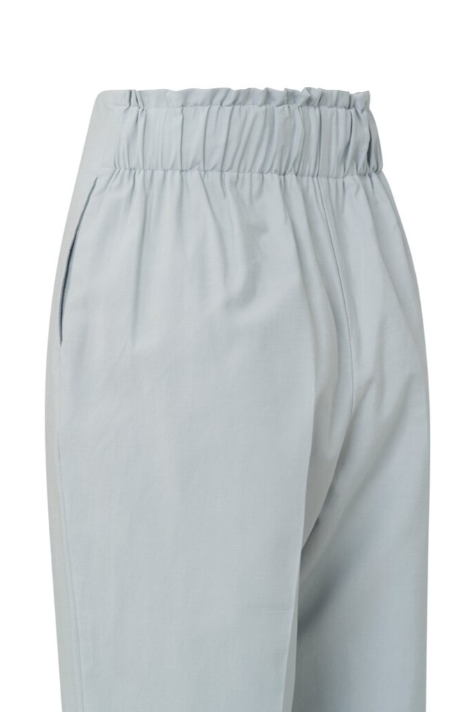 YAYA - Nohavice voľné s mašľou Pearl blue - pearl blue YAYA - Nohavice voľné s mašľou Pearl blue - pearl blue