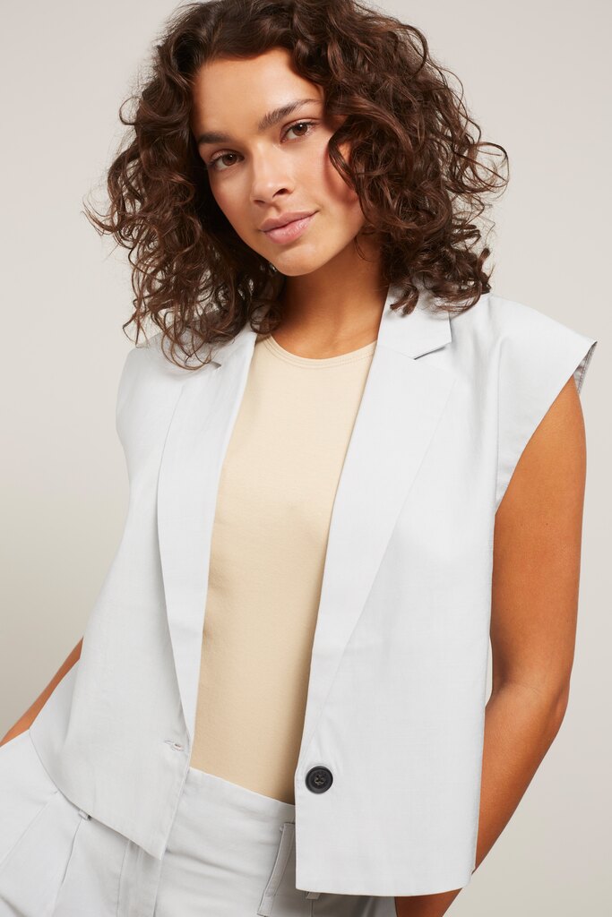 YAYA - Nohavice voľné s mašľou Pearl blue - pearl blue YAYA - Nohavice voľné s mašľou Pearl blue - pearl blue