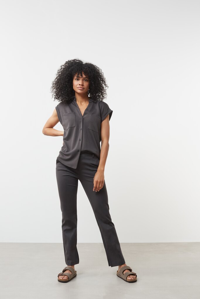 YAYA - Nohavice džerzejové široké Bristol black - bristol black YAYA - Nohavice džerzejové široké Bristol black - bristol black