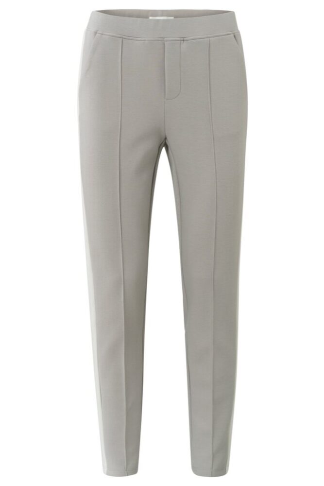 YAYA - Nohavice scuba s pásom Paloma grey - paloma grey