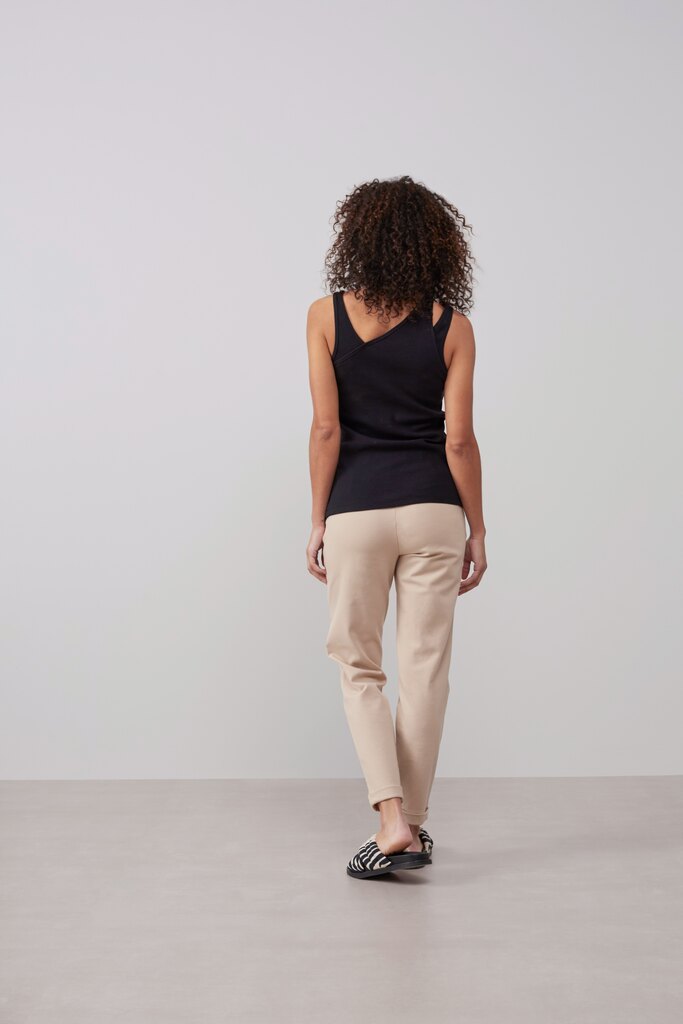 YAYA - Nohavice chino džerzejové Oxford tan sand - oxford tan sand YAYA - Nohavice chino džerzejové Oxford tan sand - oxford tan sand