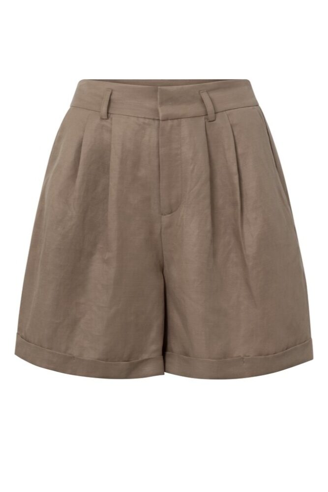 YAYA - Nohavice krátke Sinopia fresco brown - sinopia fresco brown