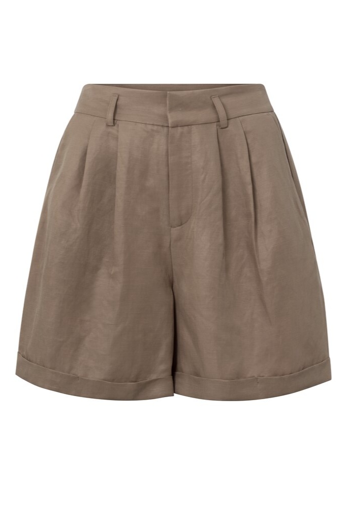 YAYA - Nohavice krátke Sinopia fresco brown - sinopia fresco brown YAYA - Nohavice krátke Sinopia fresco brown - sinopia fresco brown