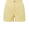YAYA - Nohavice krátke Straw yellow - straw yellow