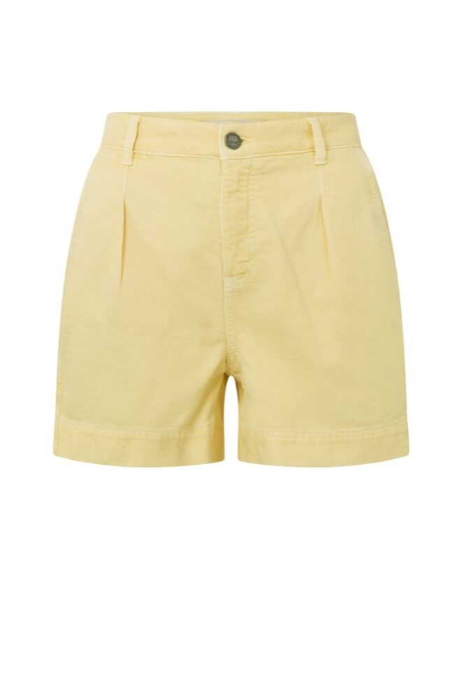 YAYA - Nohavice krátke Straw yellow - straw yellow