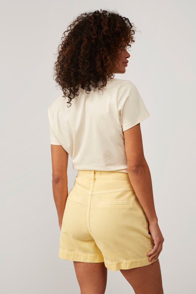 YAYA - Nohavice krátke Straw yellow - straw yellow YAYA - Nohavice krátke Straw yellow - straw yellow