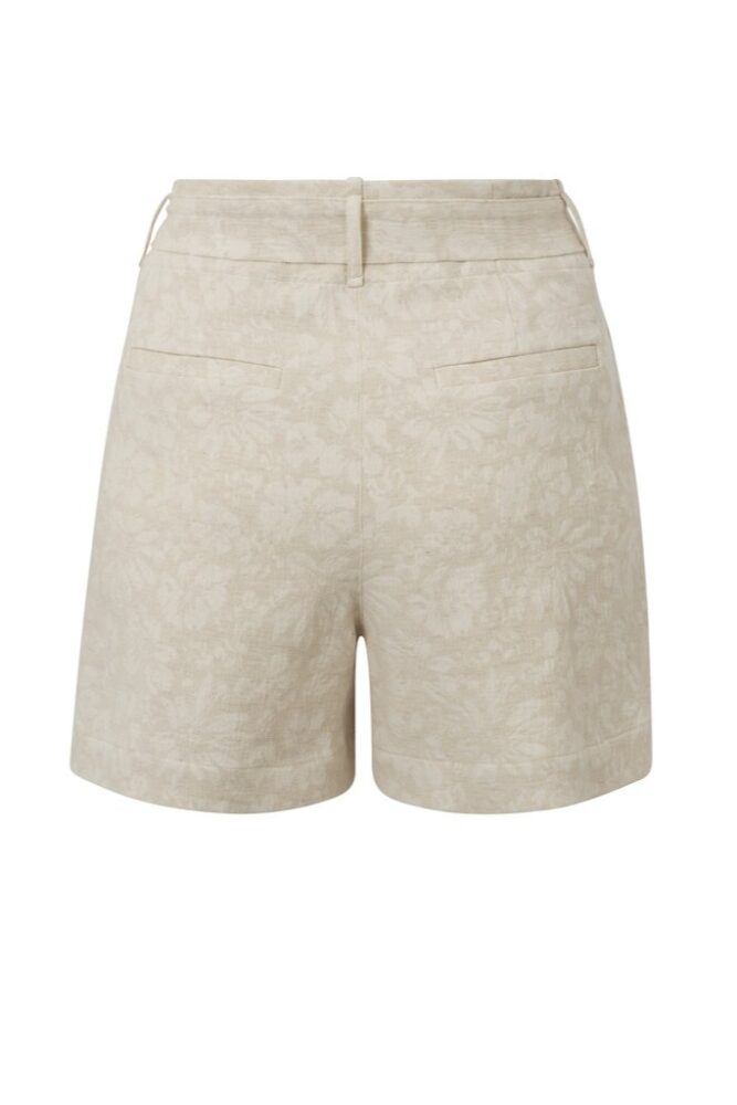 YAYA - Nohavice krátke Moonbeam sand dessin - moonbeam sand dessin