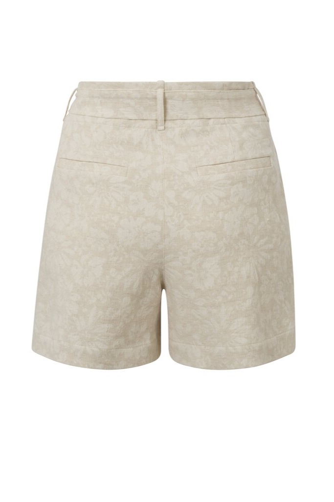 YAYA - Nohavice krátke Moonbeam sand dessin - moonbeam sand dessin YAYA - Nohavice krátke Moonbeam sand dessin - moonbeam sand dessin