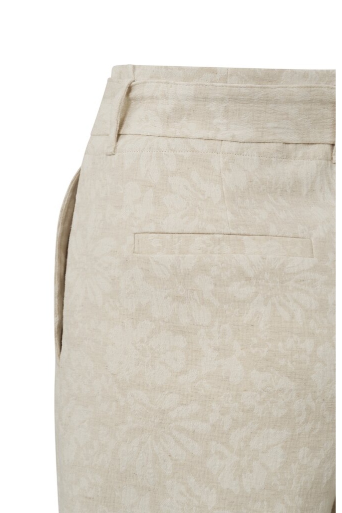 YAYA - Nohavice krátke Moonbeam sand dessin - moonbeam sand dessin YAYA - Nohavice krátke Moonbeam sand dessin - moonbeam sand dessin