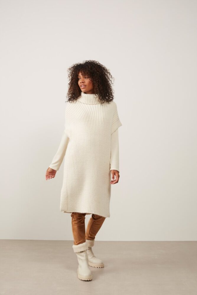 YAYA - Nohavice z vegánského semišu Indian tan sand - indian tan sand