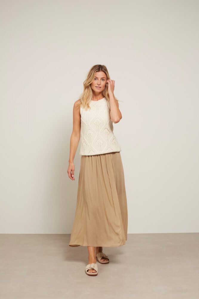 YAYA - Sukňa dlhá Lemon pepper green - lemon pepper green