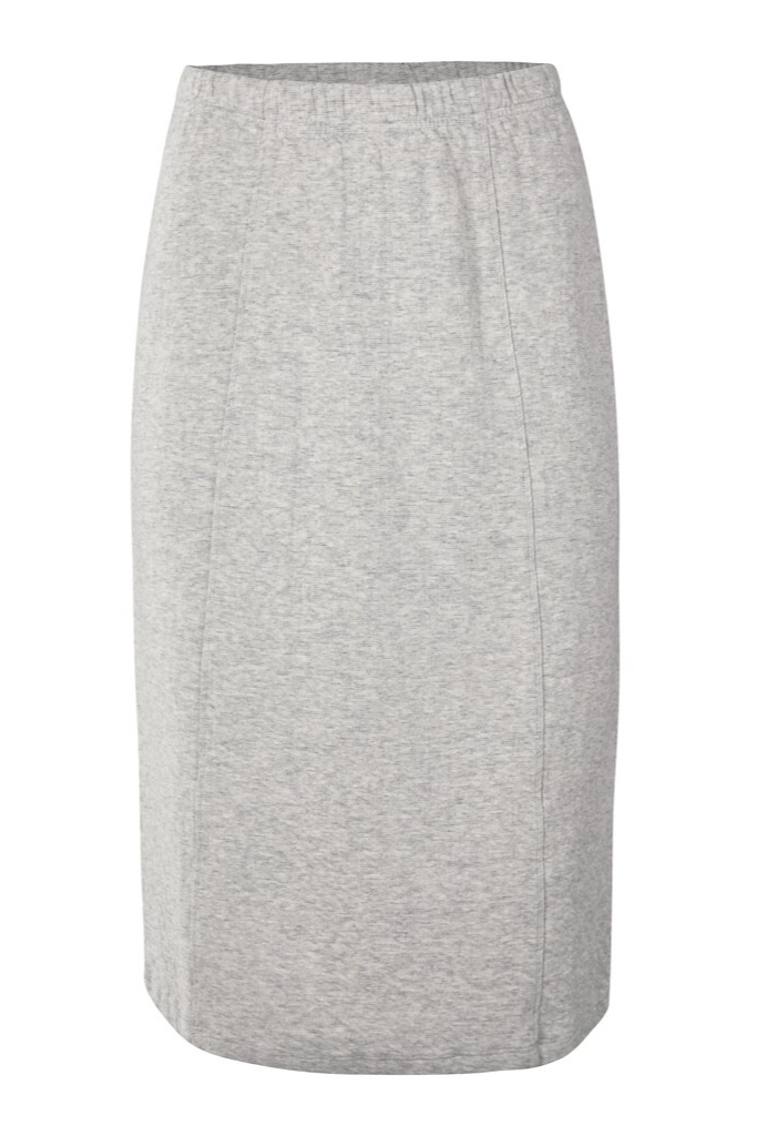 YAYA - Sukňa midi džerzejová Mid grey melange - mid grey melange YAYA - Sukňa midi džerzejová Mid grey melange - mid grey melange