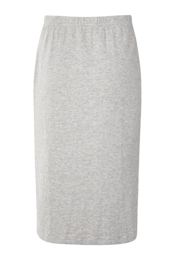 YAYA - Sukňa midi džerzejová Mid grey melange - mid grey melange YAYA - Sukňa midi džerzejová Mid grey melange - mid grey melange