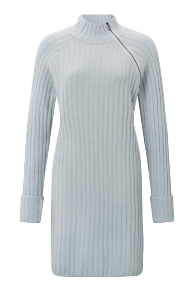 YAYA - Šaty úpletové Pearl blue - pearl blue