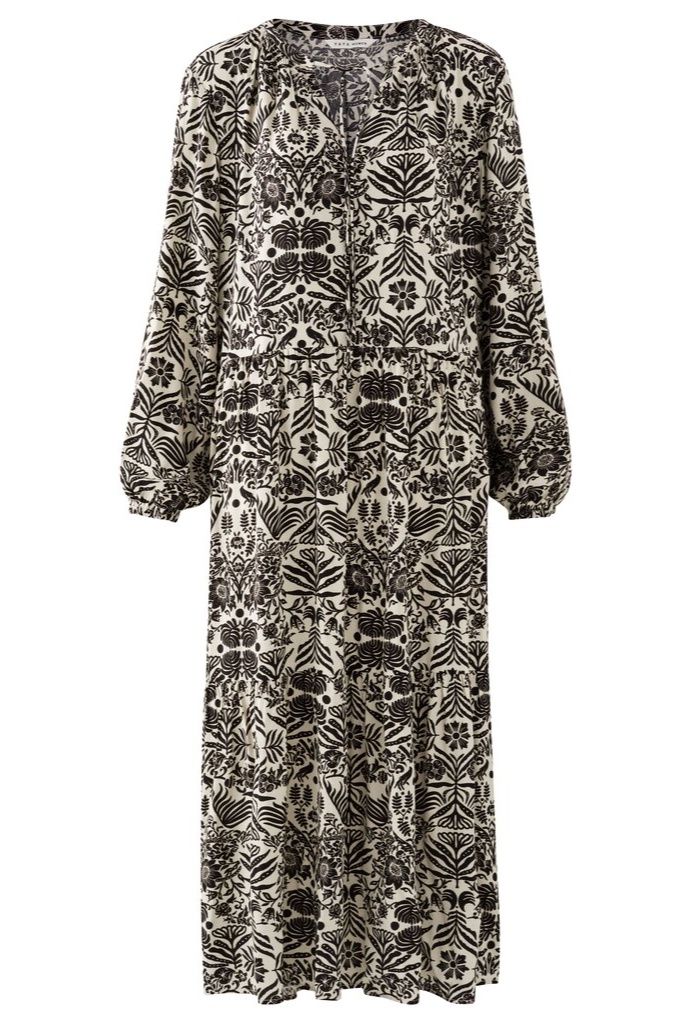 YAYA - Šaty dlhé s potlačou Pumice stone sand dessin - pumice stone sand dessin YAYA - Šaty dlhé s potlačou Pumice stone sand dessin - pumice stone sand dessin